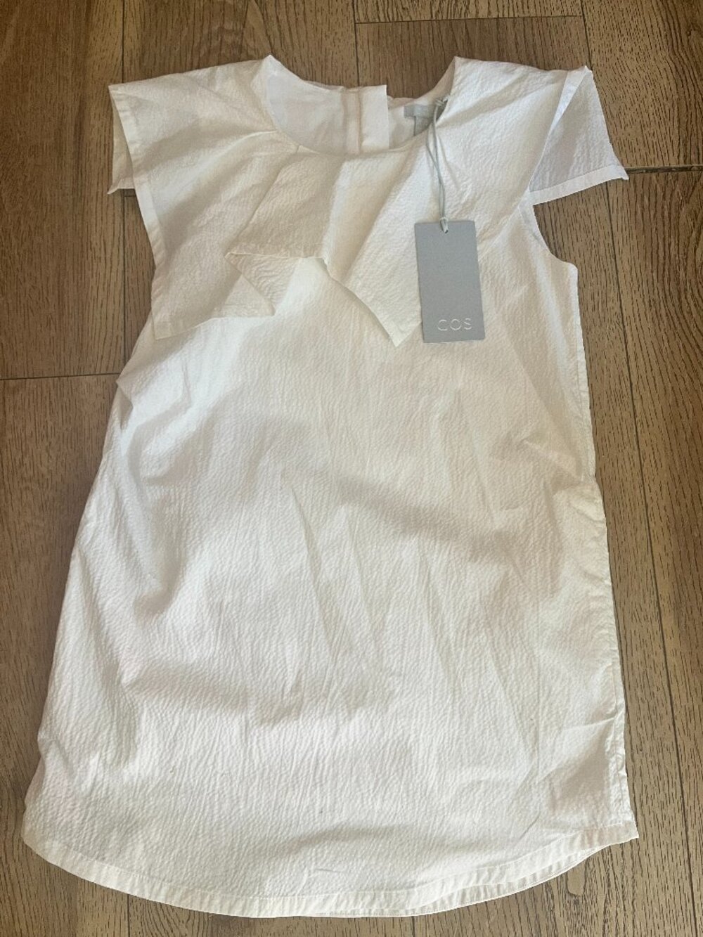COS KIDS  A-line sleeveless textured Summer wedding Casual dress Sz 2-4Y White